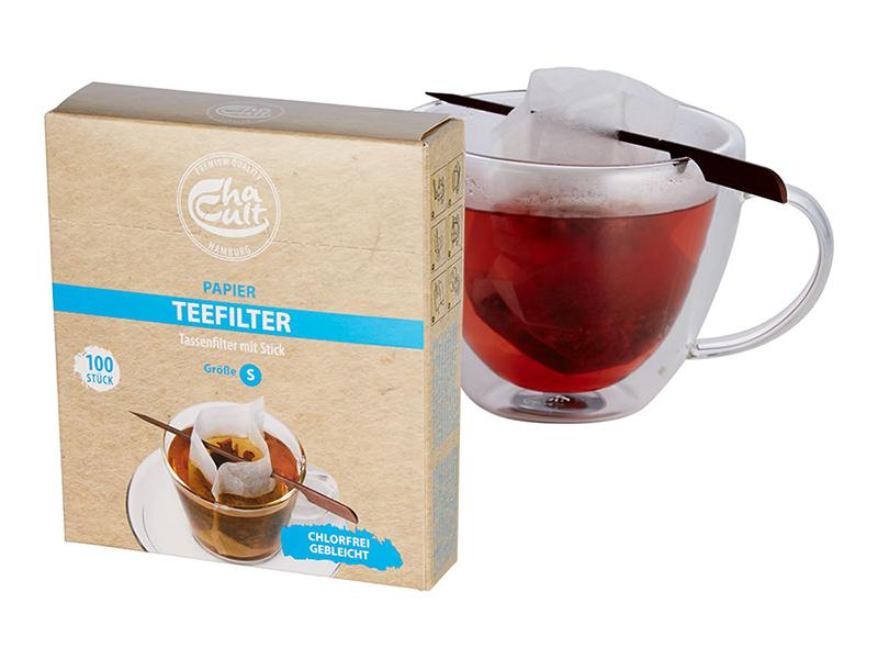 Cha Cult Paper Tea Filter with Stick