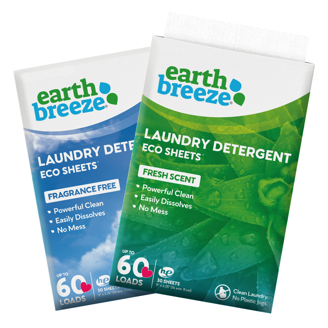 Earth Breeze Laundry Detergent Eco Sheets – AURA salt cave and wellness