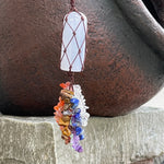 Load image into Gallery viewer, Agate Chakra Pendant - Hanging
