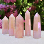 Load image into Gallery viewer, Aura Rose Quartz Points
