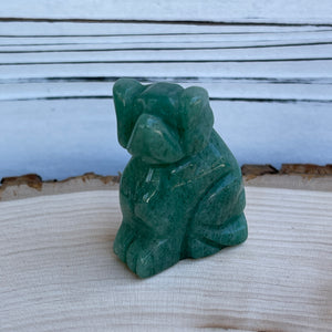 Dog - Green Aventurine