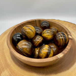 Tiger Eye Spheres (Mini/Small)