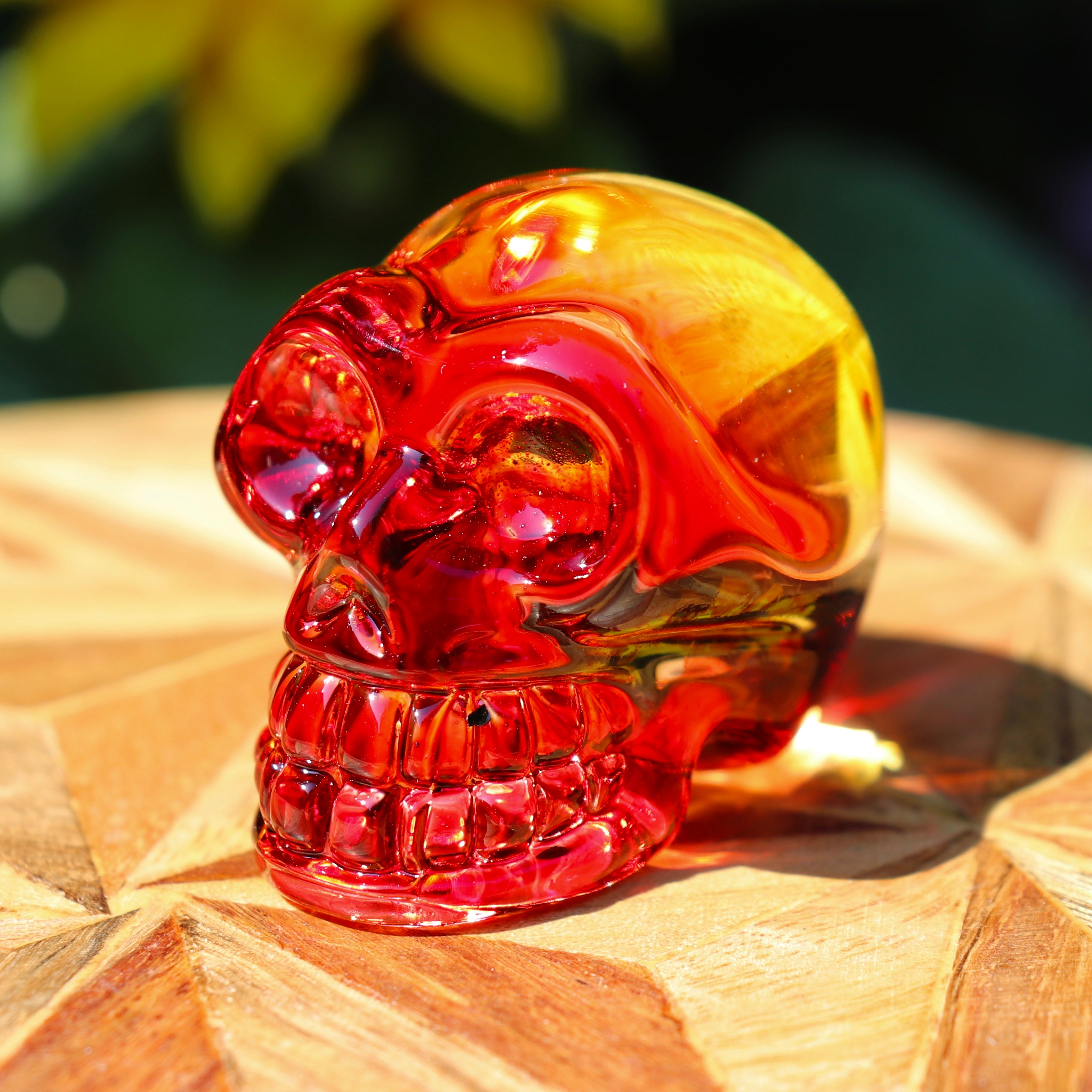 Aura Glass Skull