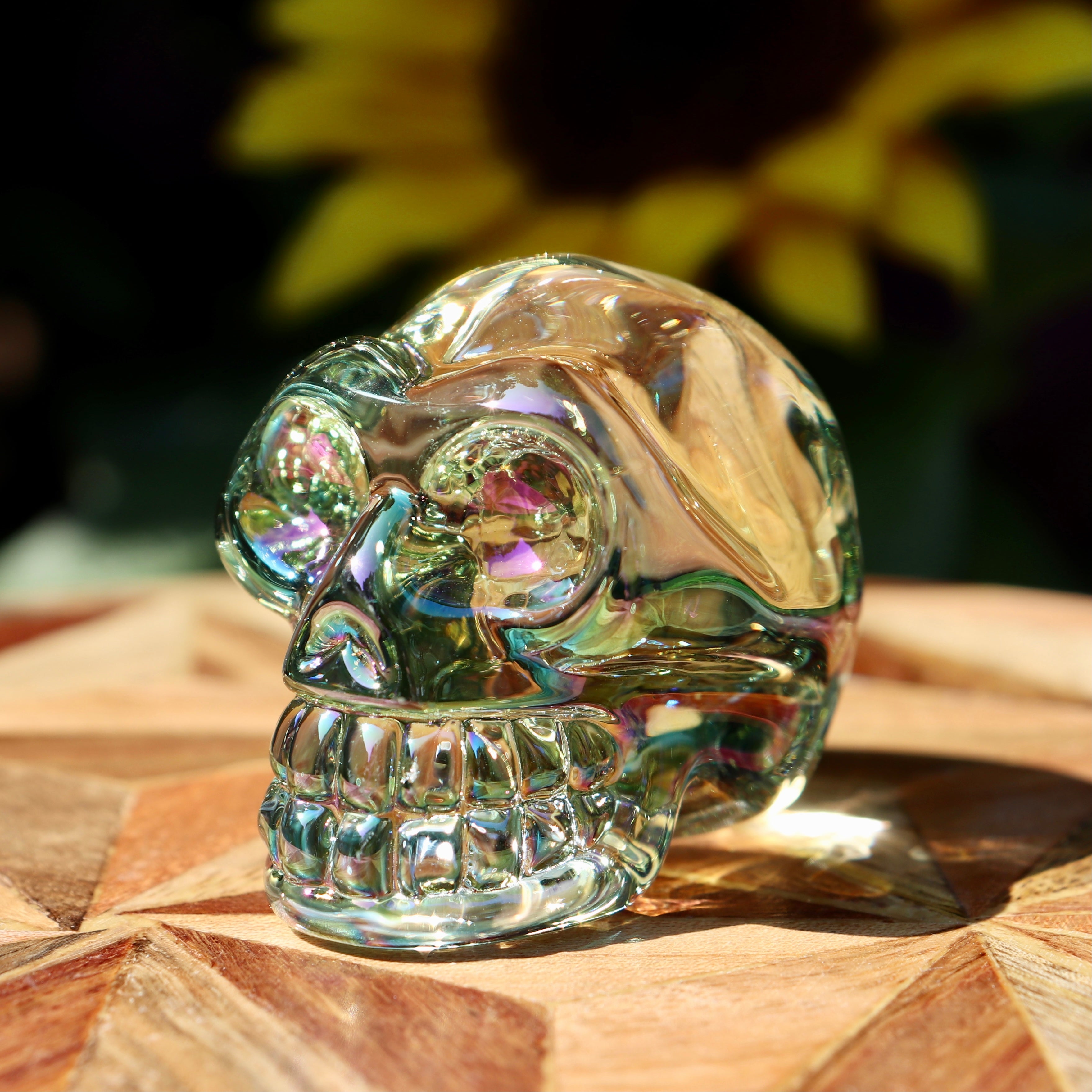 Aura Glass Skull