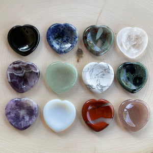 Heart Worry Stones - Various Materials