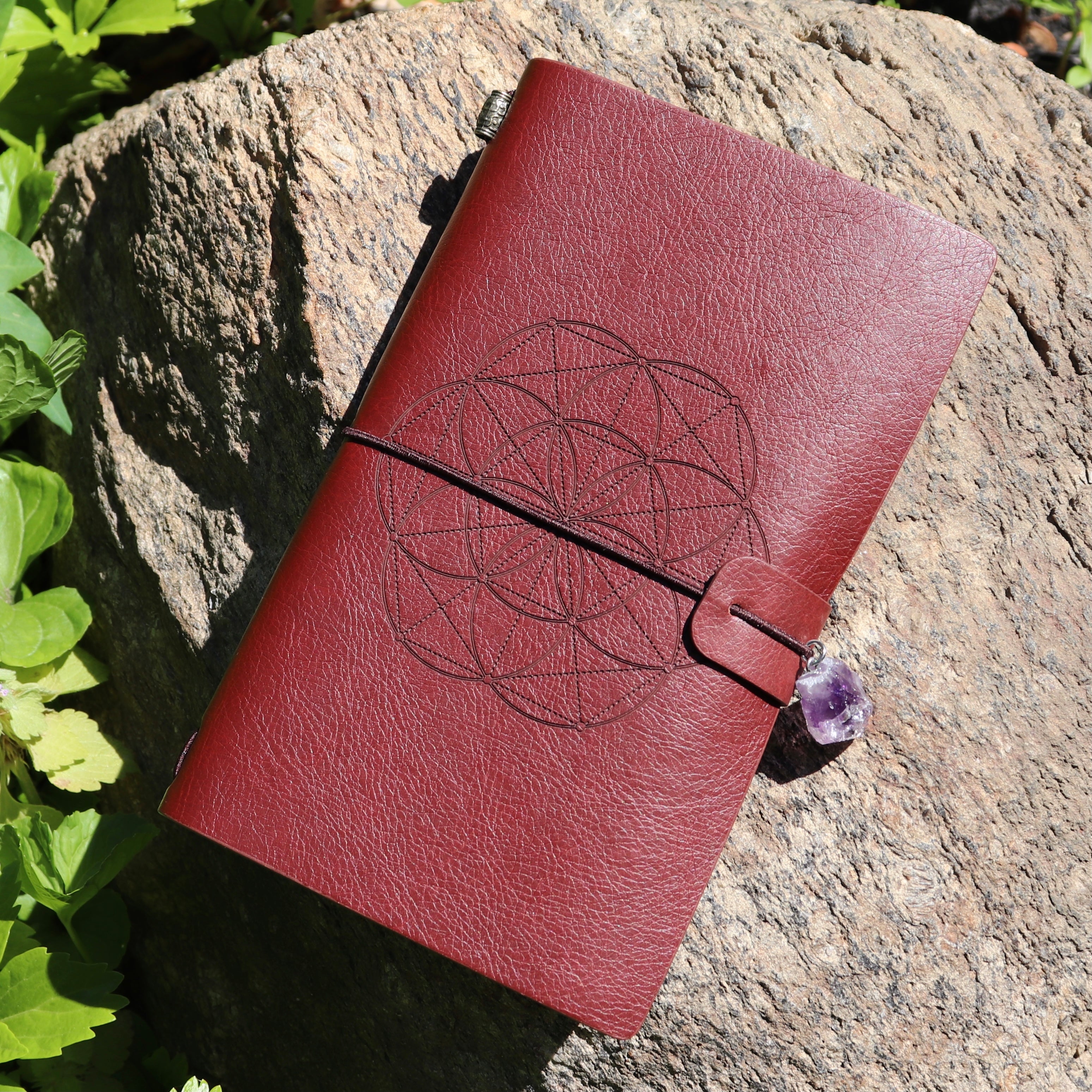 Journal with Amethyst Closure