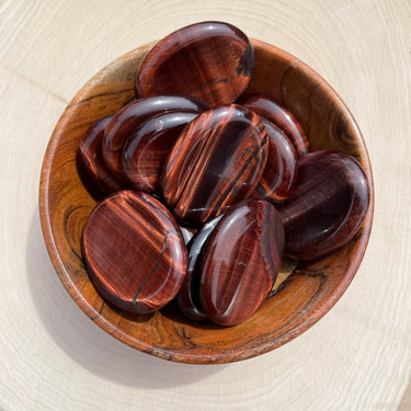 Red Tiger Eye Worry Stone