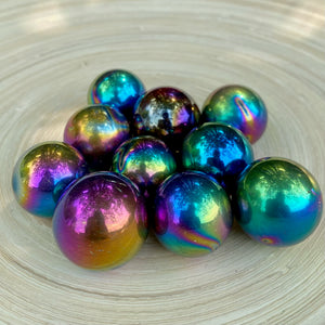 Rainbow Titanium Aura Spheres