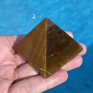 Tiger Eye Pyramid