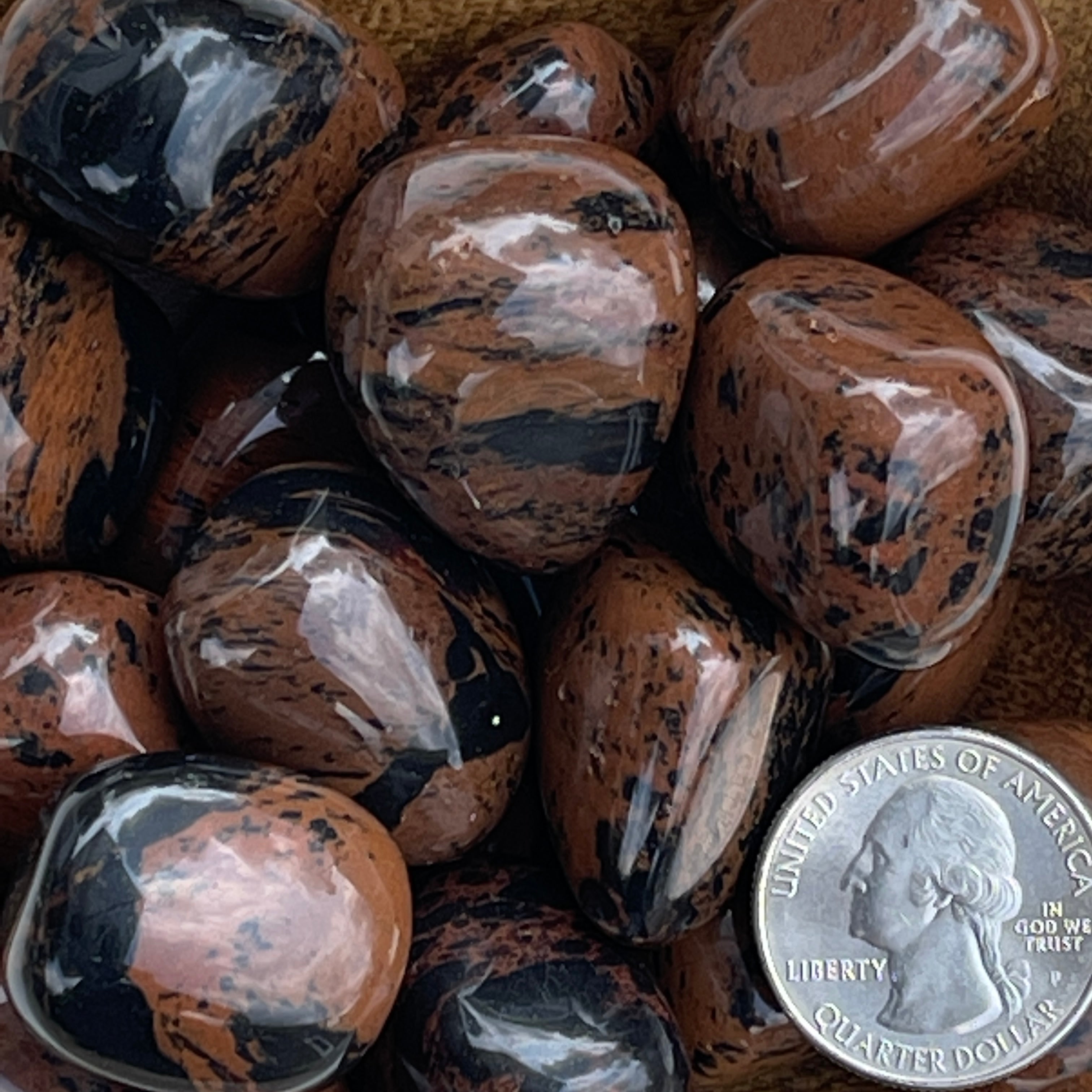 Red Obsidian (Mahogany) Tumbles
